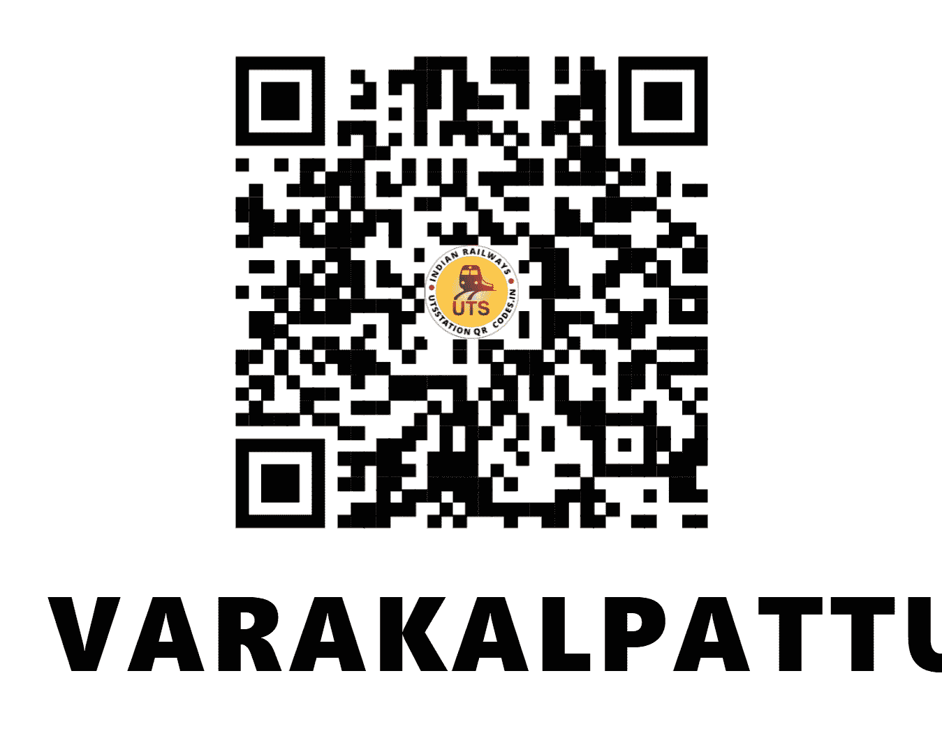 UTS QR Code for VARAKALPATTU - VKP (SR - TAMIL NADU)